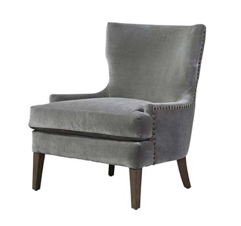 Sillon tela gris Aubrey