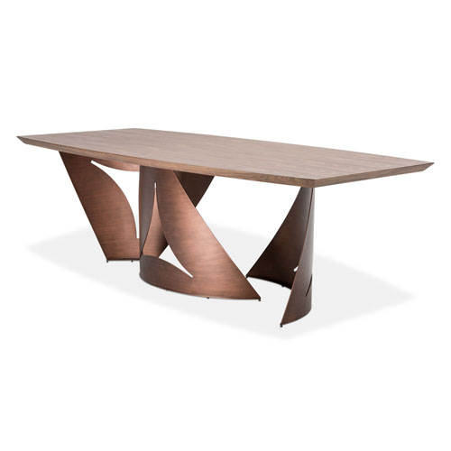 Mesa de comedor rectangular Parallel 2 pzas