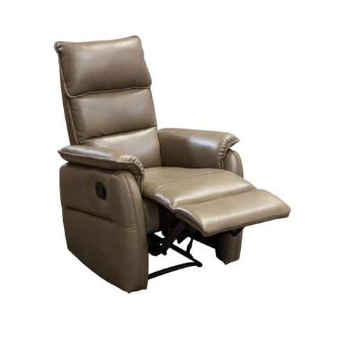 Walsh Manual Reclining Accent Chair in Coffee Air Leather