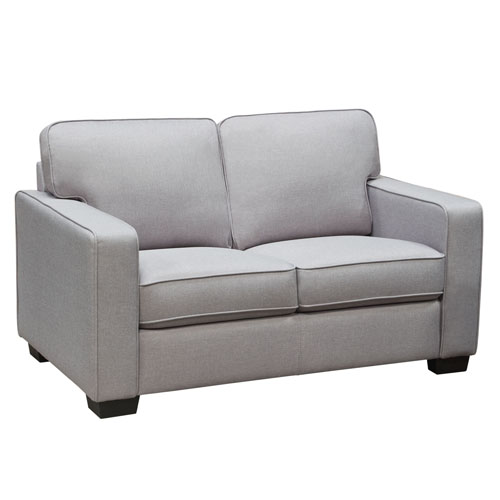 Watson Loveseat in Light Grey Fabric