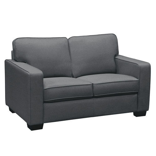 Watson Loveseat in Dark Grey Fabric